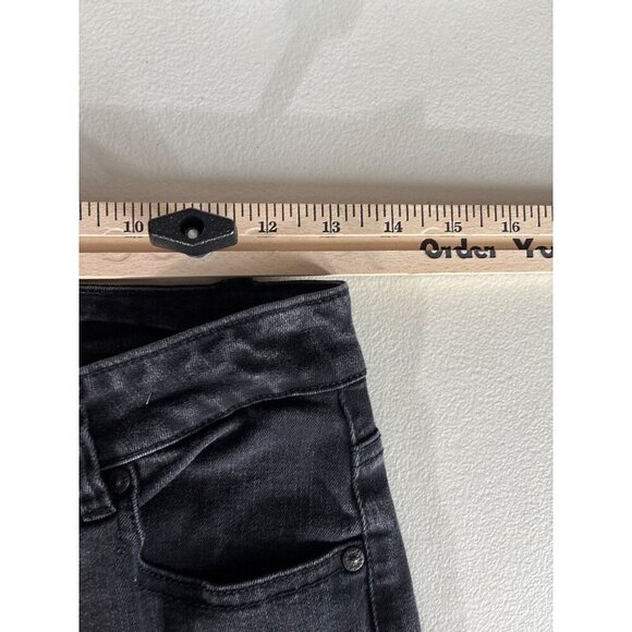 Enjean Jeans Size 9 Black Denim High-Waisted Skinny - Picture 5 of 8